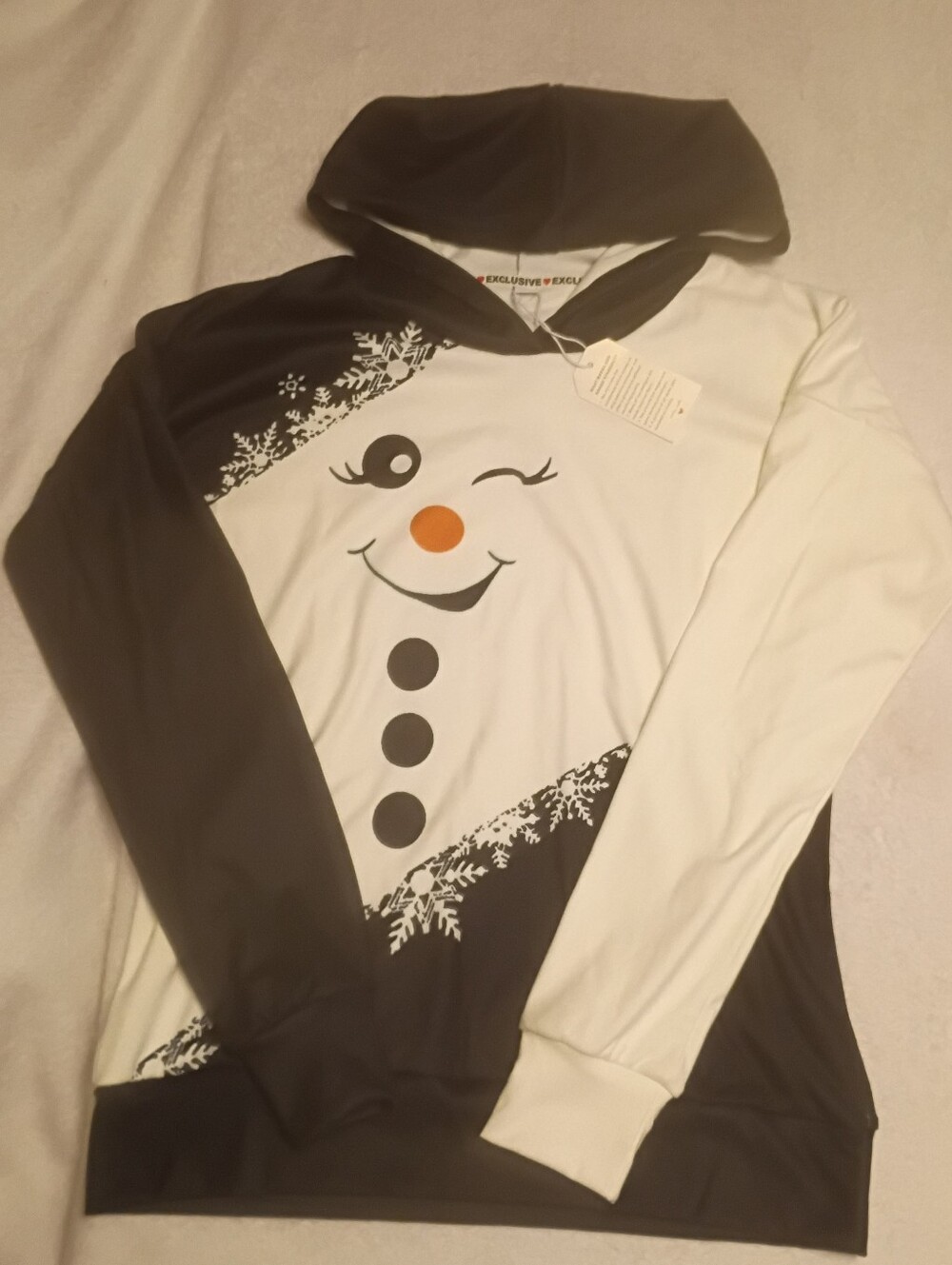 Women's Winking Snowman Hoodie